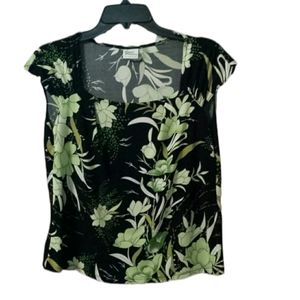 Giorgio Fiorline Green & Black Summer Top sz Large